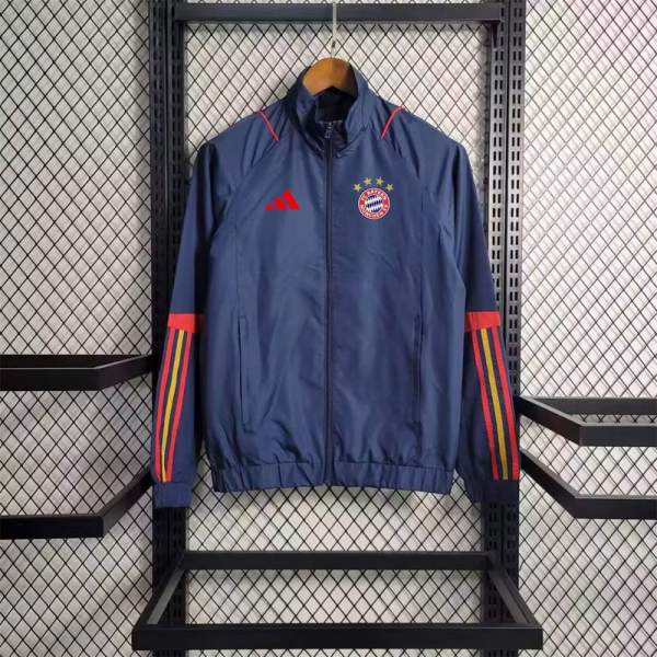 Windbreaker Bayern Munich Dark blue Sport Unifom jersey Sport Unifom