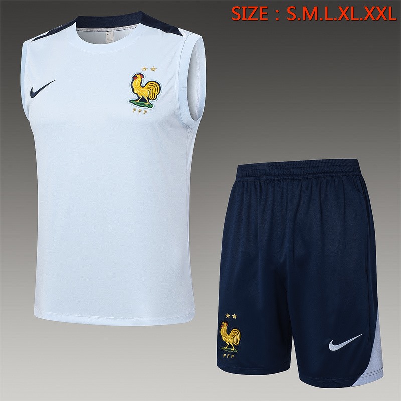 24/25 France Sky Blue Training Set Shirt and Shorts