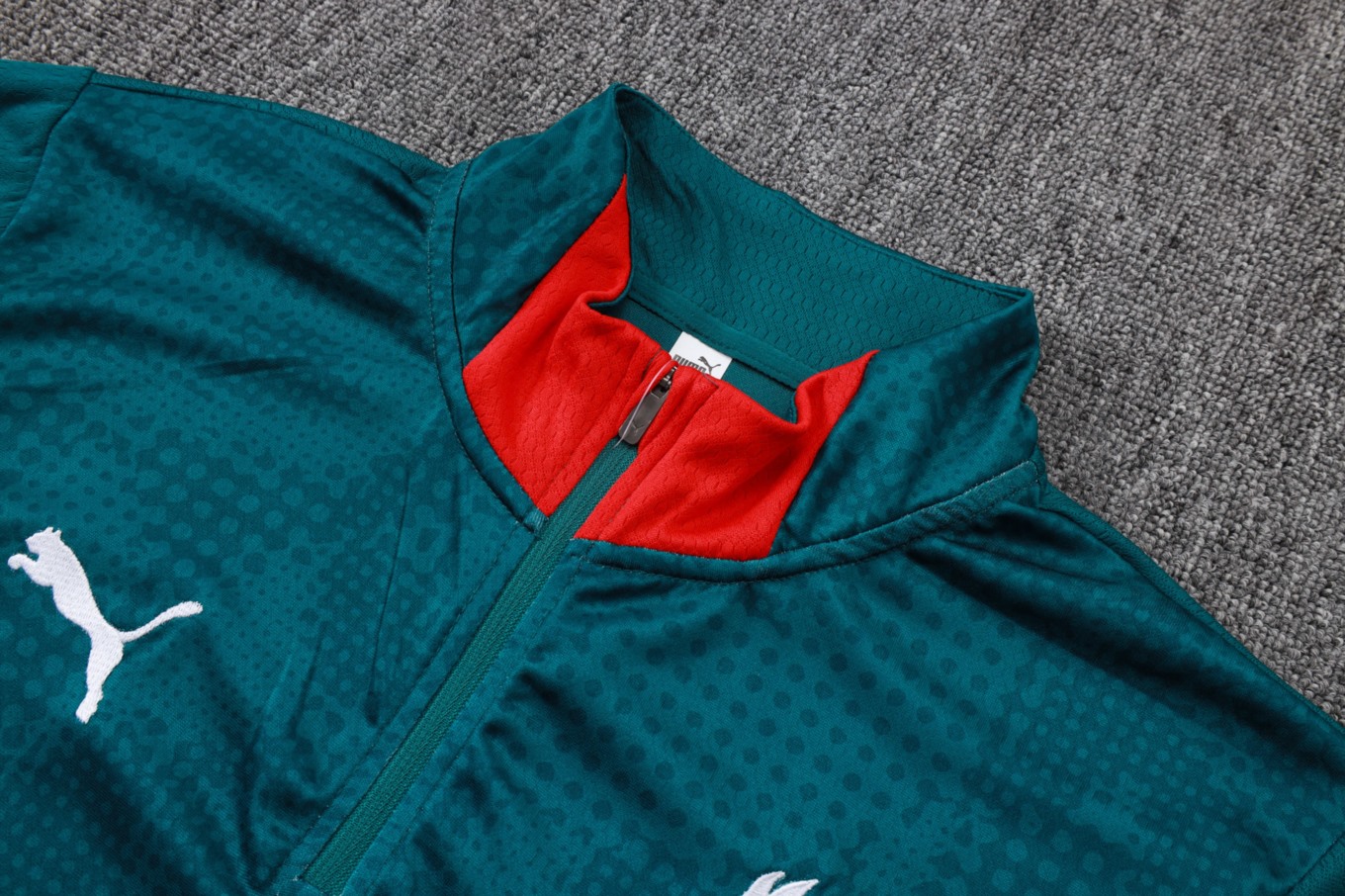 202526 AC Milan Dark green Long-sleeved half-pull training kit Football team kit