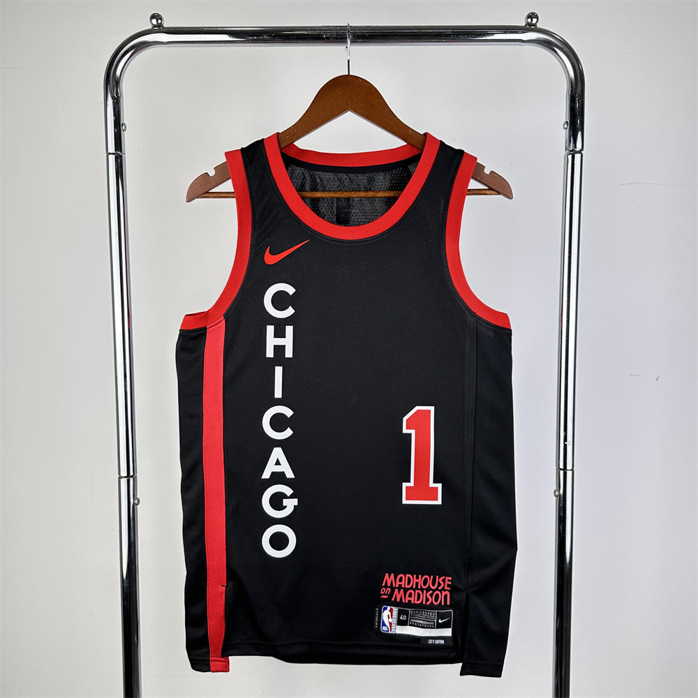 NBA Chicago Bulls Michael ROSE#1 23/24 Swingman Jersey - City Edition s-xxl