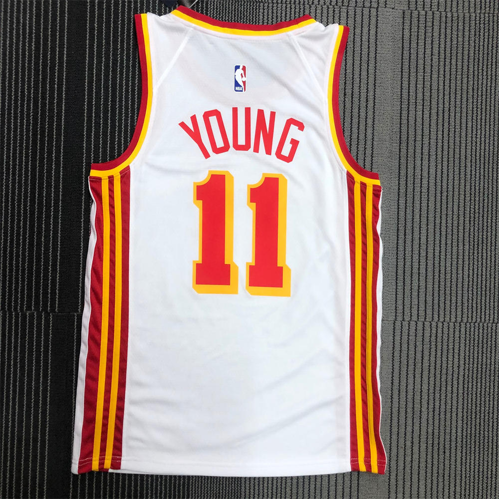 NBA Altanta Hawks Round Neck White Jersey YOUNG#11 S-XXL