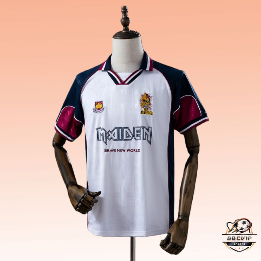 Retro West Ham United 1999/2001 away(Iron Lady) jersey Fan Version