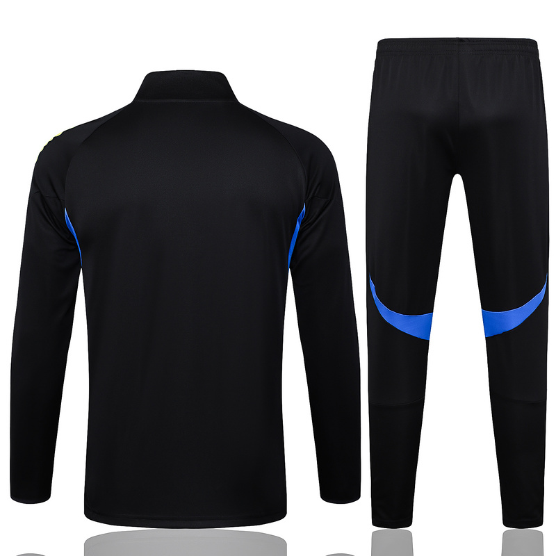 2025/26 Manchester United Black Jacket Training Suit Set Football Team Shirt Sports Fashion