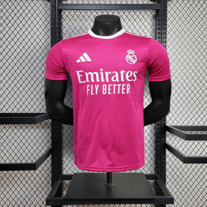 25/26 Real Madrid Co Branded Special Edition Pink jersey Player Version