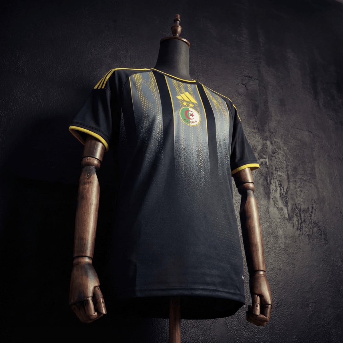 Algeria 2026 World Cup Pre-Match Black jersey Fan version