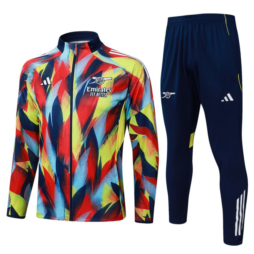 2025/26 Arsenal colorful Jacket Training Suit Set Football Team Shirt Sports Fashion