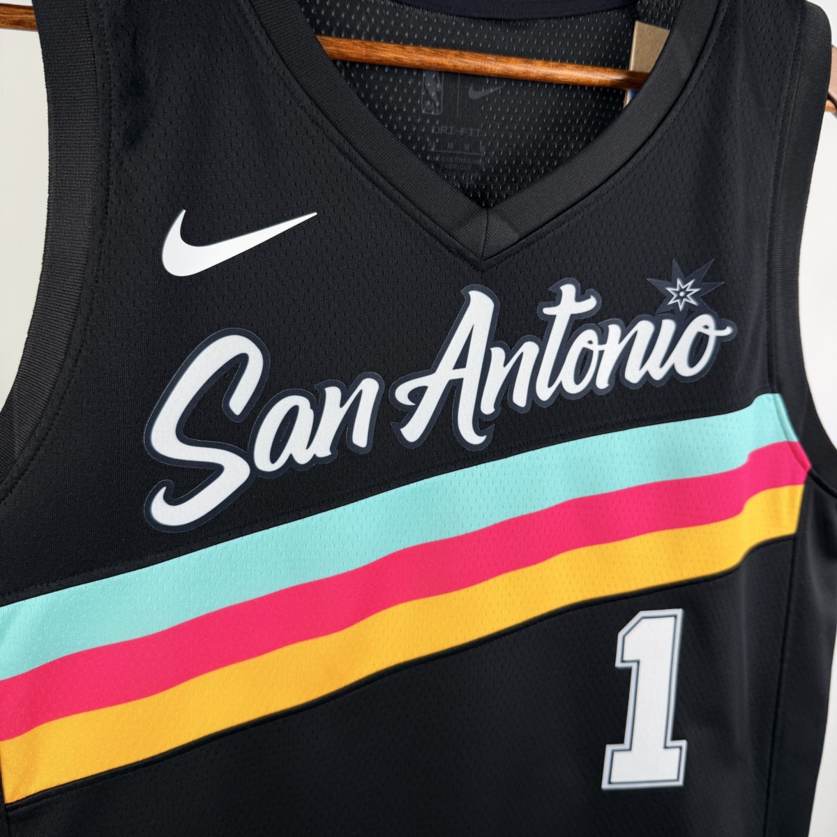 NBA San Antonio Spurs 2026 City Edition Black jersey WEMBANYAMA#1
