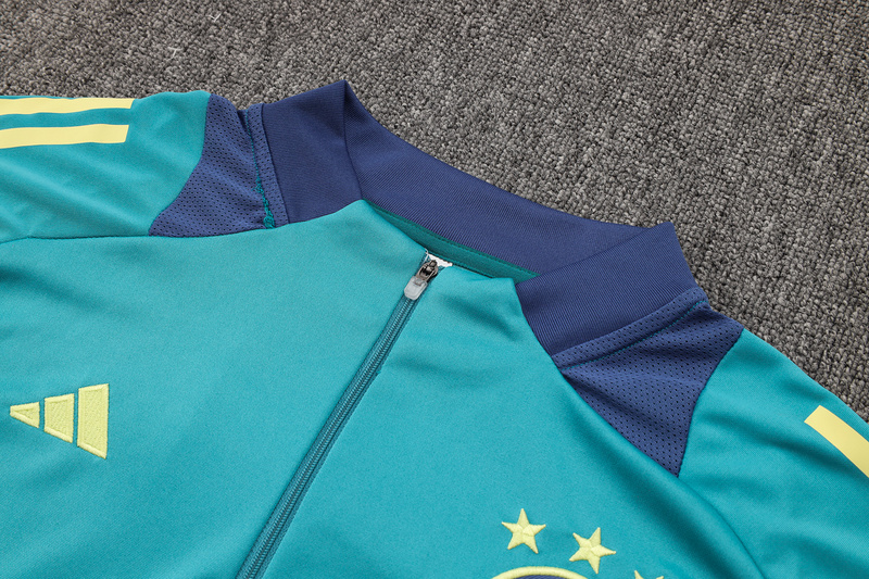 24/25 Ajax Green Long-sleeved half-pull training kit Football team kit