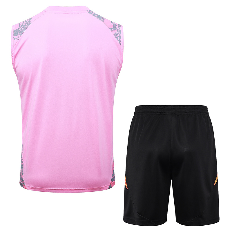 24/25 Real Madrid Pink Training Set Shirt and Shorts