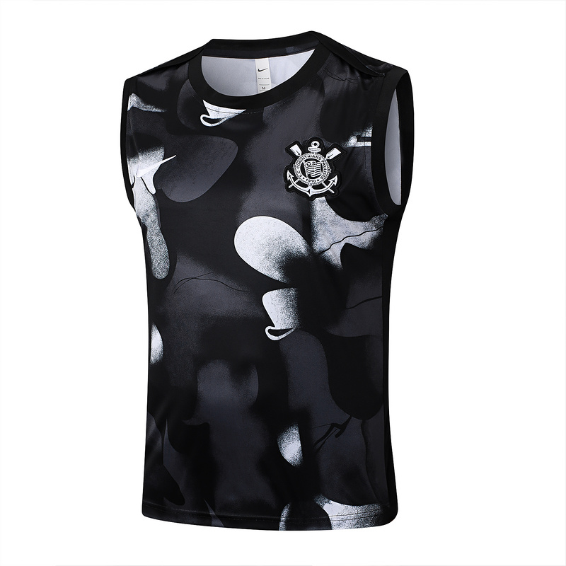 2025/26 Corinthians Black Training Set Shirt and Shorts