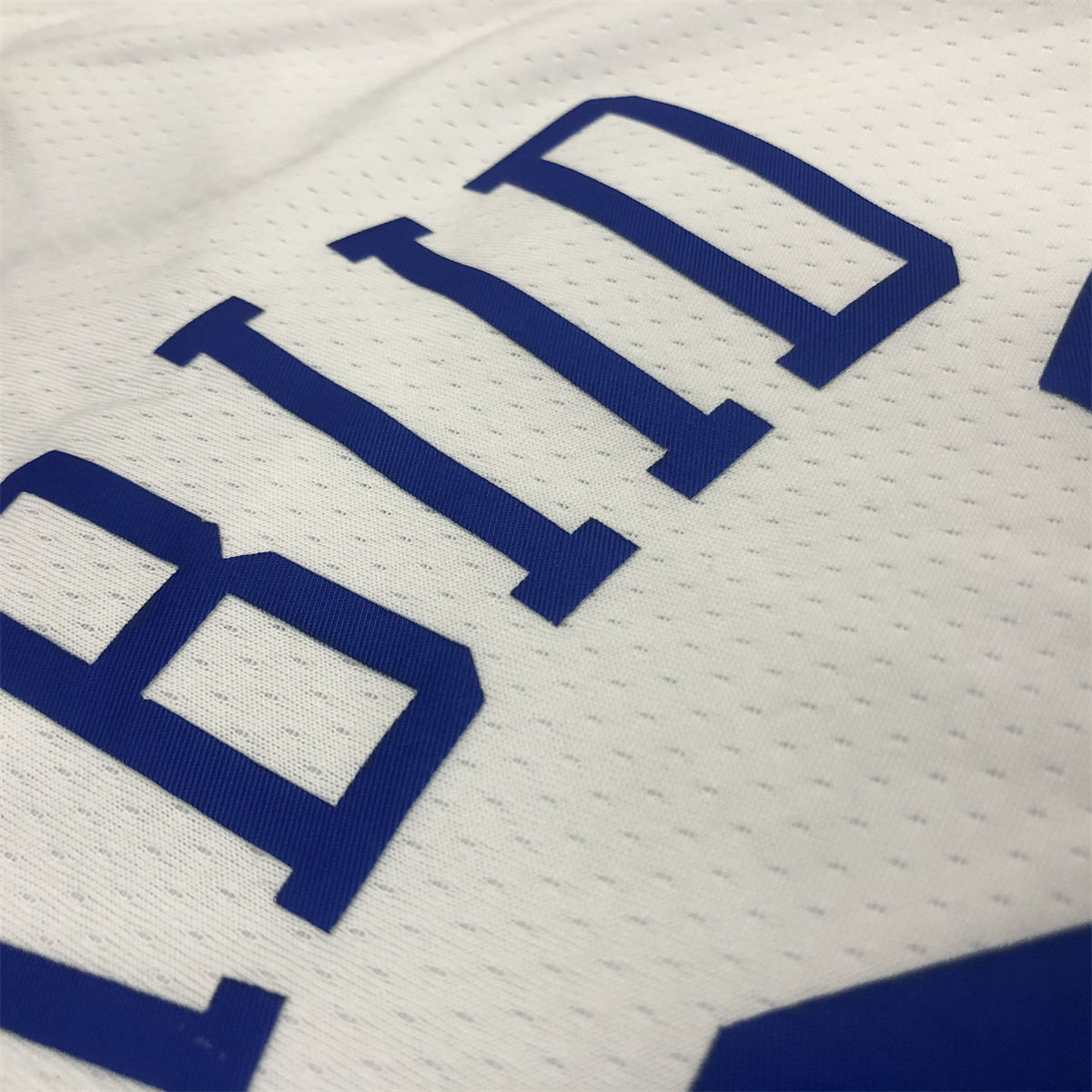 NBA Philadelphia 76ers V-Neck White Jersey EMBIID#21 S-XXL