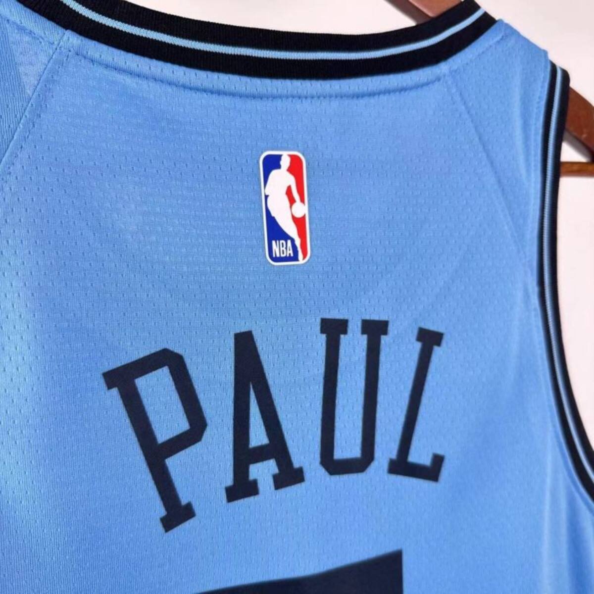 NBA Los Angeles Clippers 24/25 City Edition Round Neck Blue Jersey PAUL#3 S-XXL