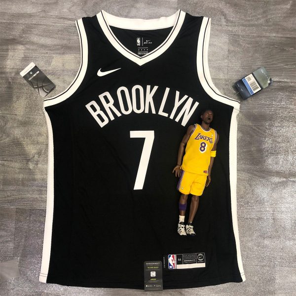 NBA Brooklyn Nets V neck Black Jersey Durant#7 S-XXL