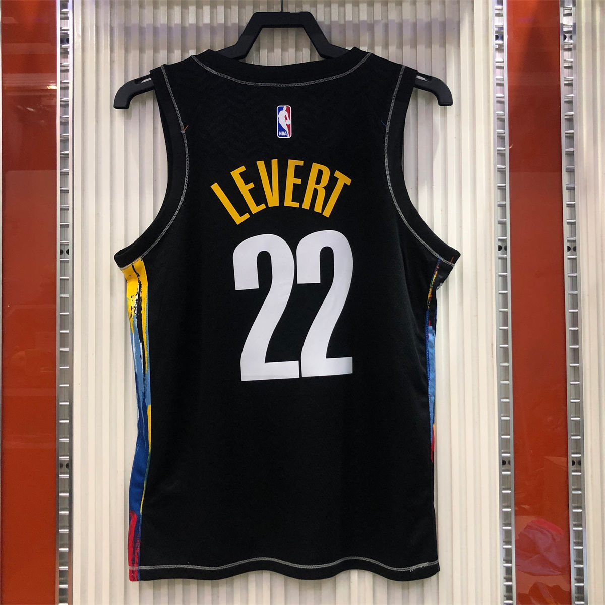 NBA Brooklyn Nets V neck Black Jersey LEVERT#22 S-XXL