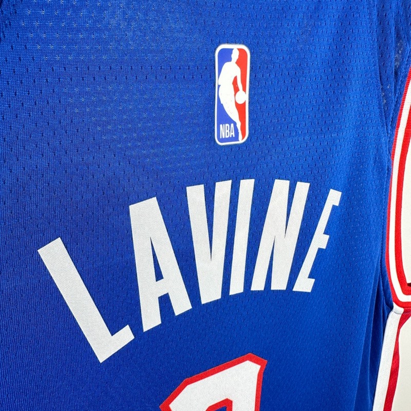 NBA Scaramento Kings 2024 V-Neck City Edition Blue jersey LAVINE#8 S-XXL