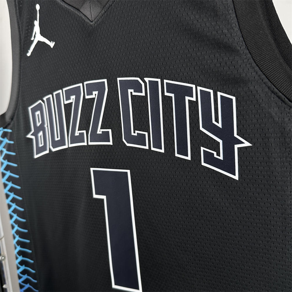 NBA Charlotte Hornets BALL#1 2018 White City Edition Swingman Jersey S-XXL