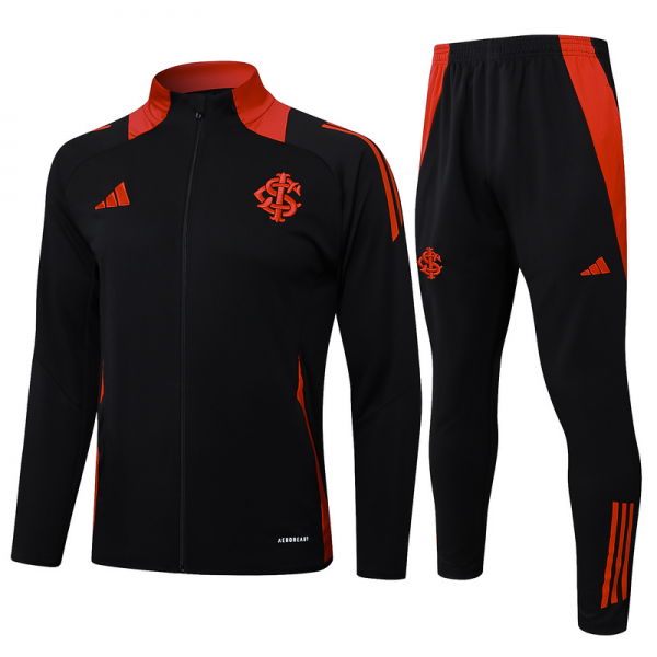 2024/25 Internacional Black Jacket Training Suit Set Football Team Shirt Sports Fashion