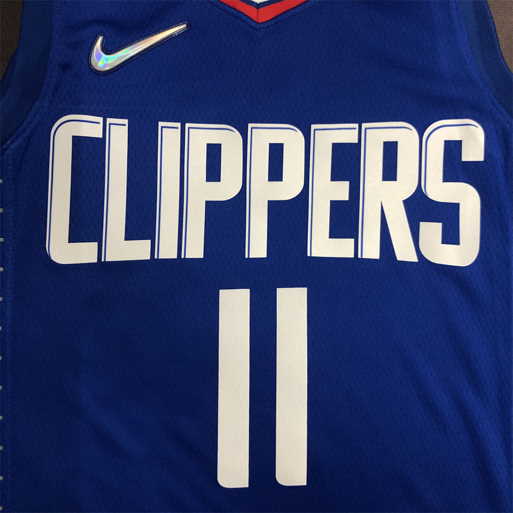 NBA Los Angeles Clippers V-Neck Blue 75th Anniversary Jersey WALL#11 S-XXL