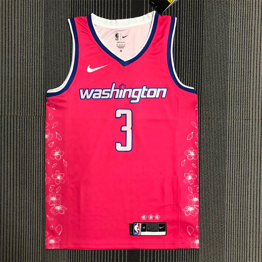 NBA Washington Wizards V-Neck Pink Jersey BEAL#3 S-XXL