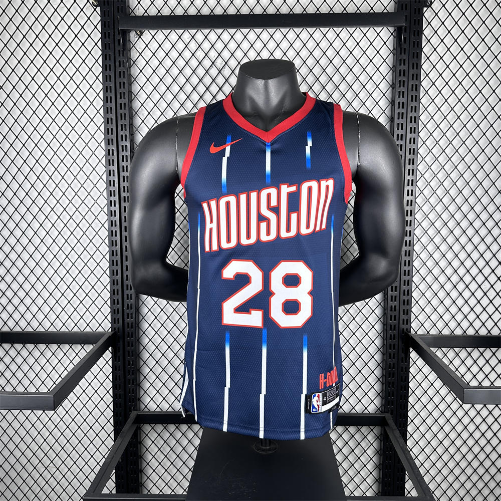 NBA Houston Rockets 2023 V-Neck Balck Jersey SENGUN#28 S-XXL