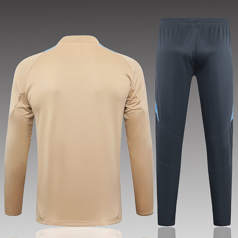24/25 Argentina ochre Long-sleeved half-pull training kit Football team kit