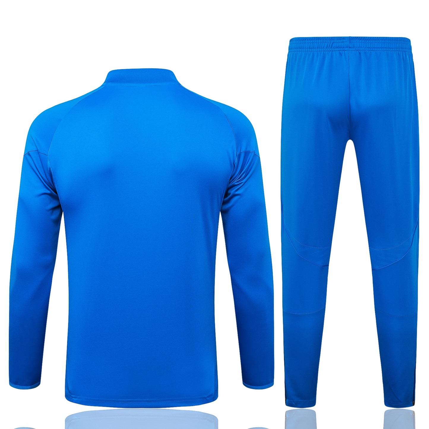 202526 Real Madrid lake blue Long-sleeved half-pull training kit Football team kit