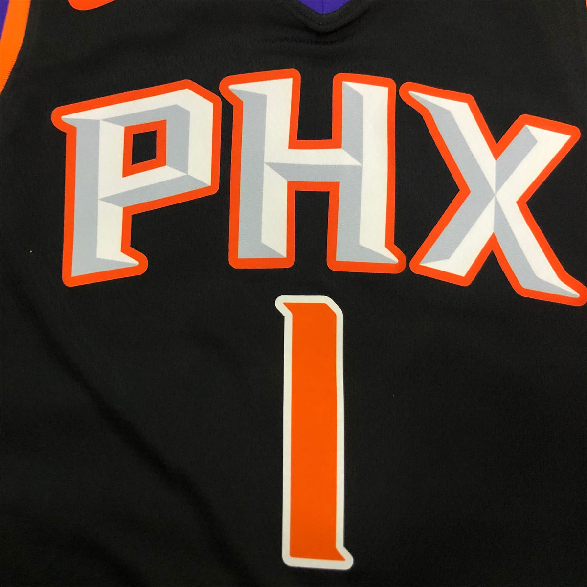 NBA Phoenix Suns V-Neck Black jersey BOOKER#1 S-XXL