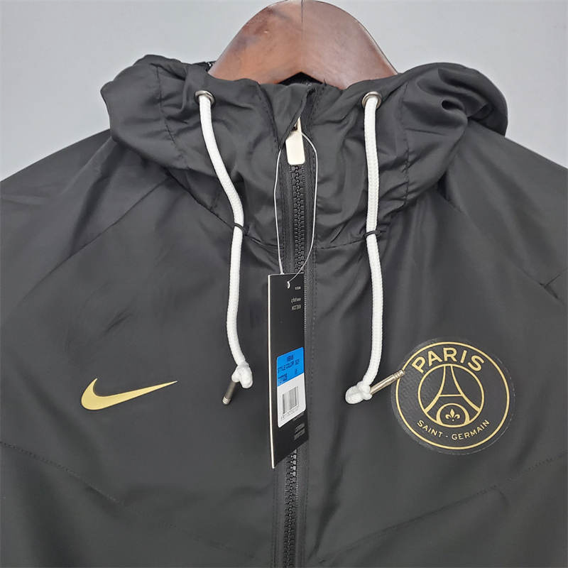 21/22 Windbreaker PSG Black Sport Unifom jersey Sport Unifom