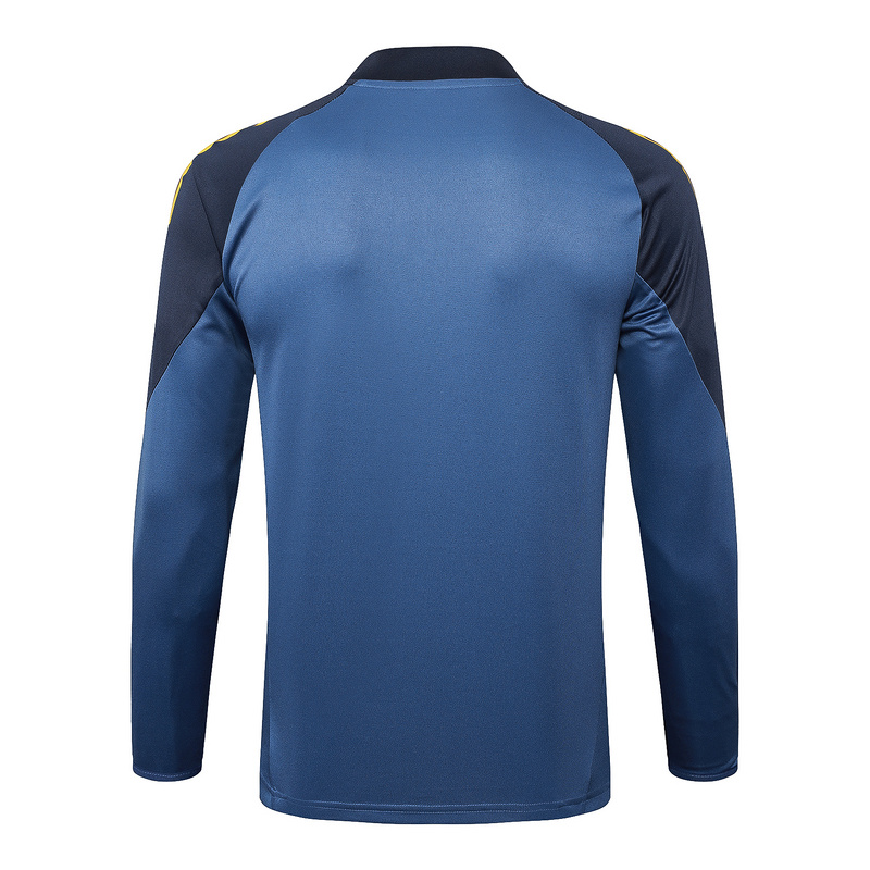 24/25 Boca Medium Blue Long-sleeved half-pull training kit Football team kit