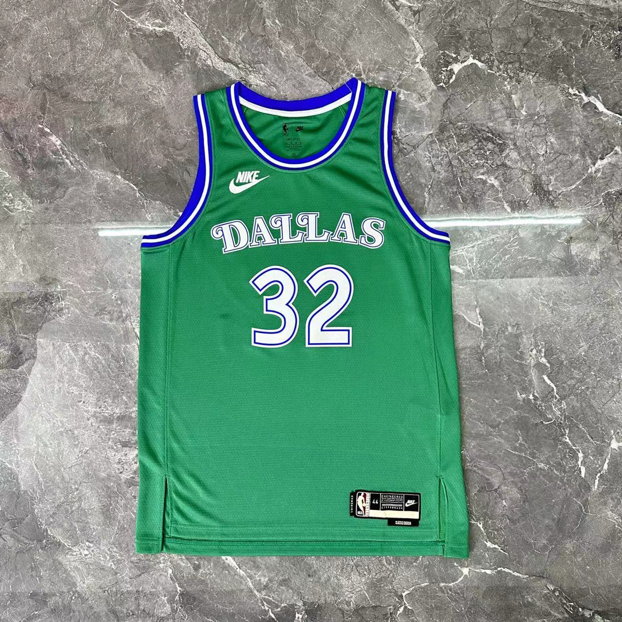 NBA Dallas Mavericks Round Neck Green Jersey FLAGG#32 S-XXL