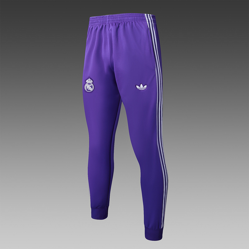 2024/25 Real Madrid Purple Jacket Training Suit Set Football Team Shirt Sports Fashion