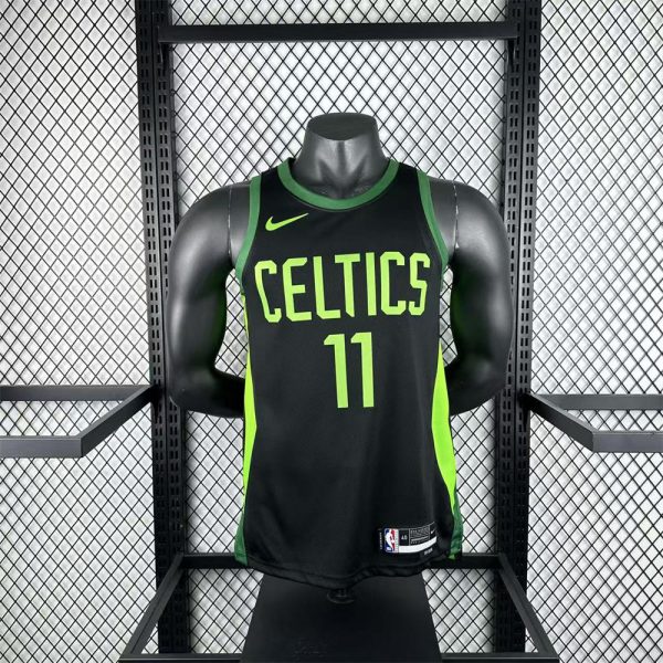 NBA Boston Celtics 24/25 City Edition Round Neck Black Jersey IRVING#11 S-XXL