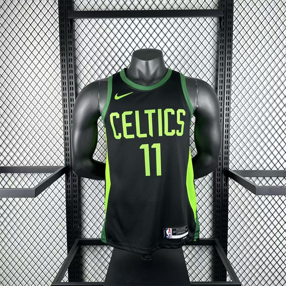 NBA Boston Celtics 24/25 City Edition Round Neck Black Jersey IRVING#11 S-XXL