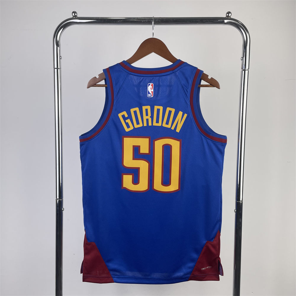 NBA Denver Nuggets 2024 Round Neck Blue jersey GORDEN#50 S-XXL
