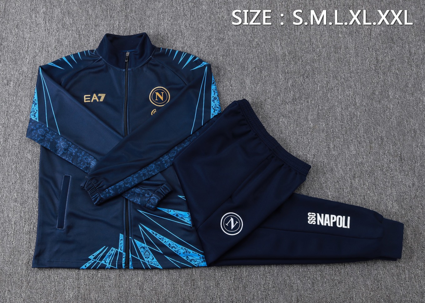 2026 Naples Royal blue Jacket Training Suit Set