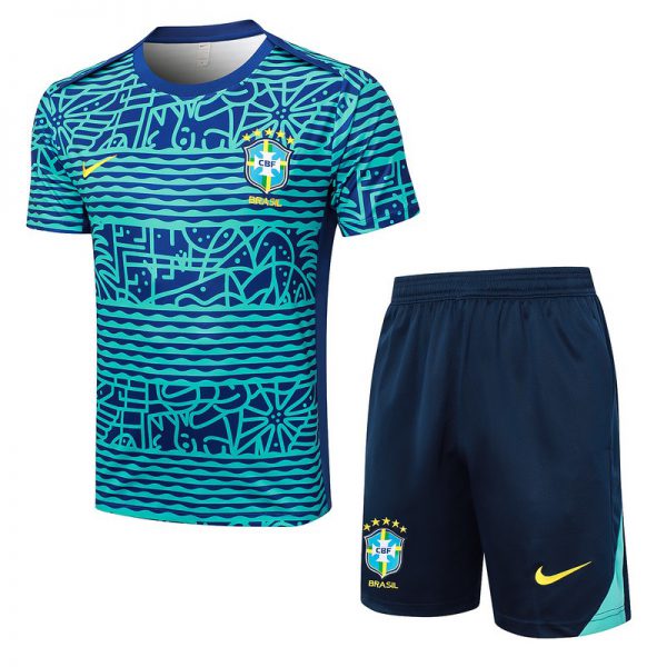 24/25 Brazil Green Training Set Shirt and Shorts