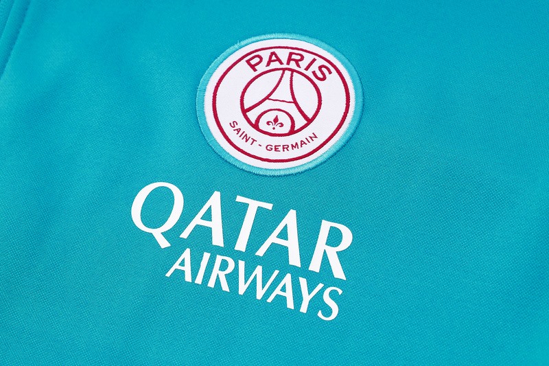 2024 Psg Blue Hoodie Jacket Kit Set Football Team Shirt Sports Fashion