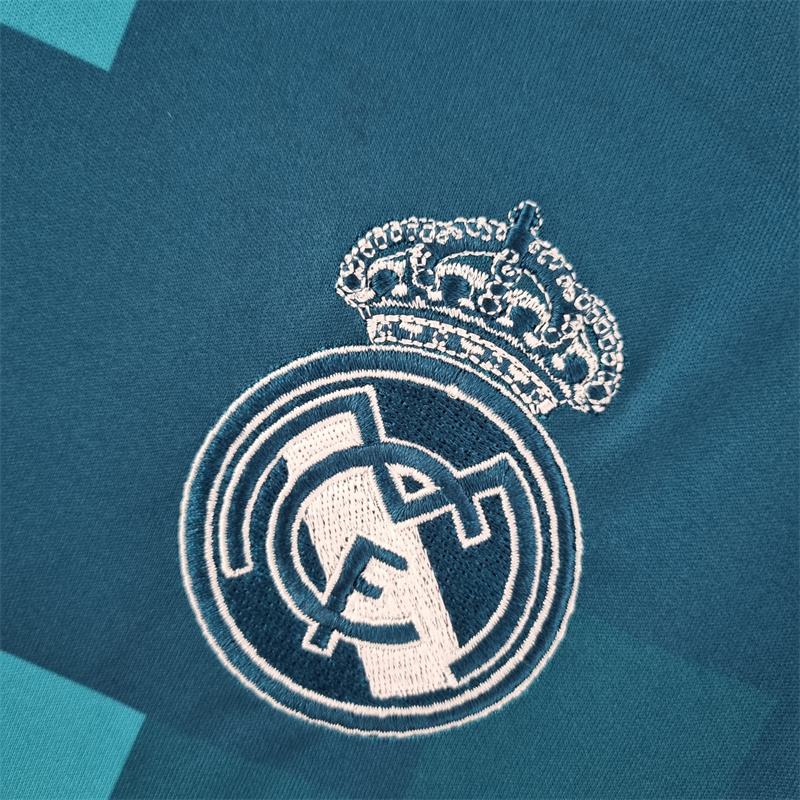 Retro Real Madrid 17/18 long sleeve third away jersey Fan Version