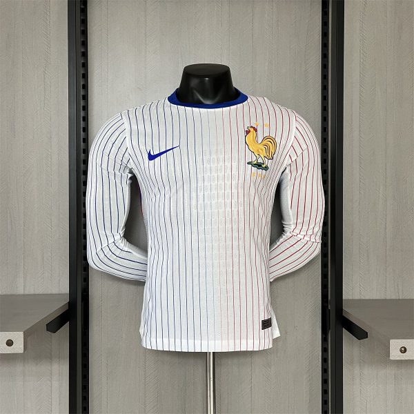 24/25 France Euro Away Long Sleeves Jersey Player Version