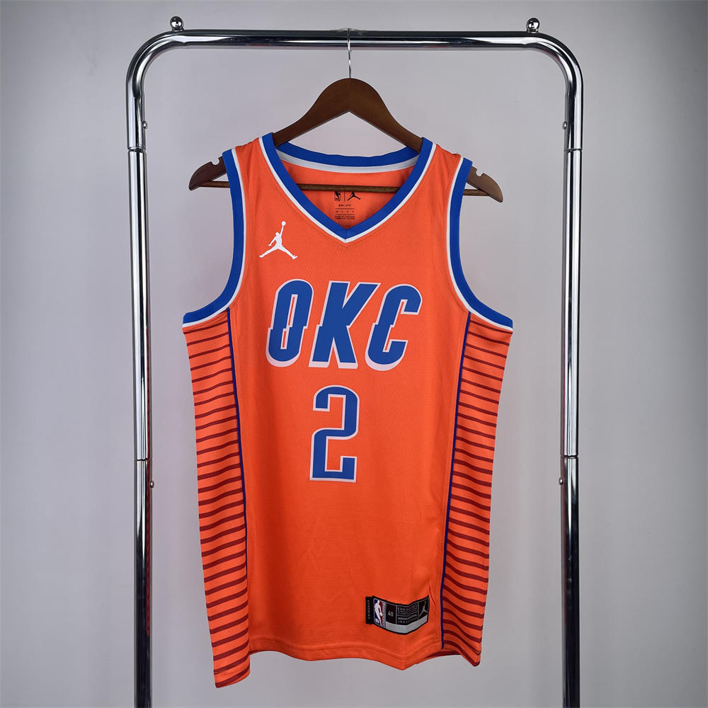 NBA Oklahoma City Thunder Jersey GILGEOUS-ALEXANDER#2 S-XXL