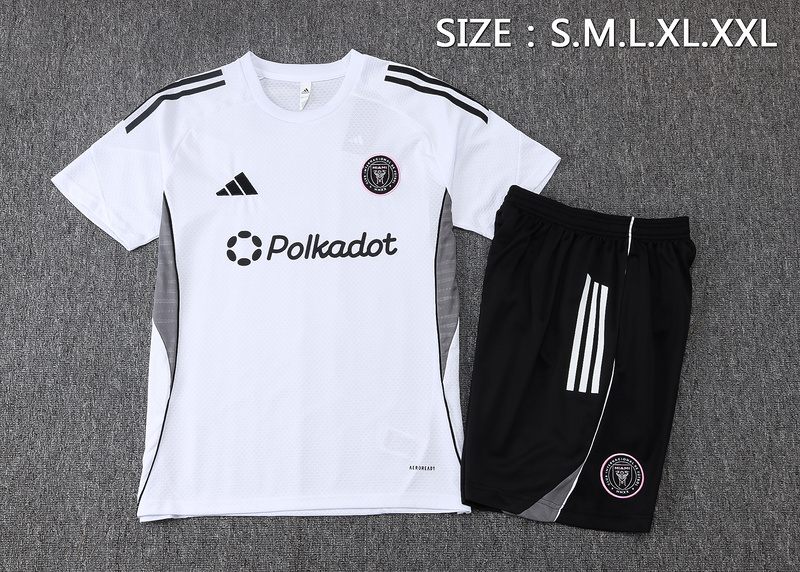 2025/26 Miami White Training Set Shirt and Shorts