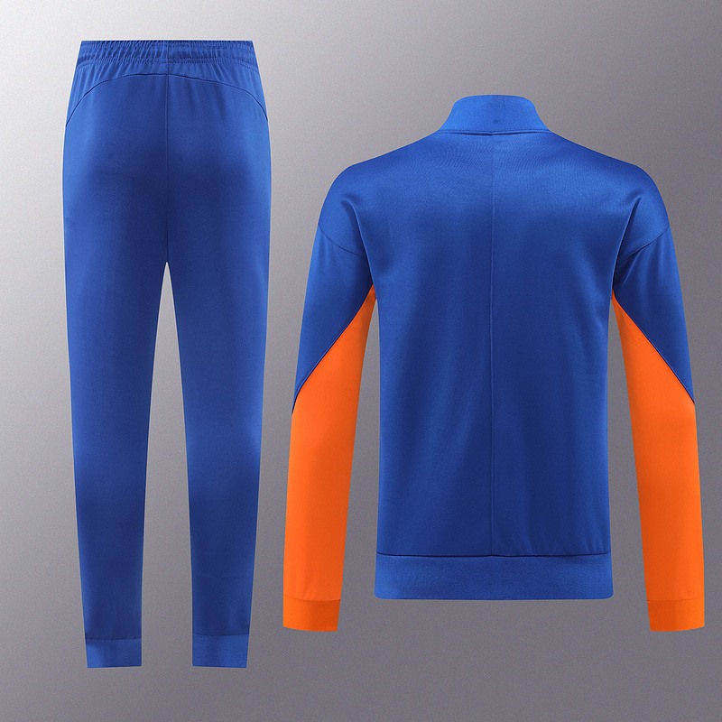2024 Nehterlands Blue Jacket Training Suit Set Football Team Shirt Sports Fashion
