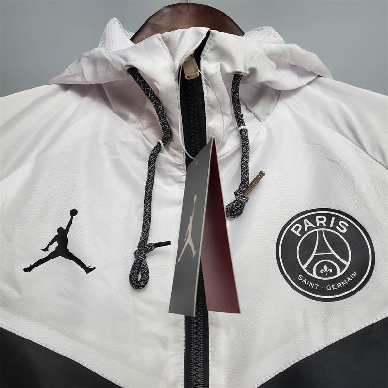 2022 classic style Windbreaker PSG Black and White Sport Unifom jersey Sport Unifom