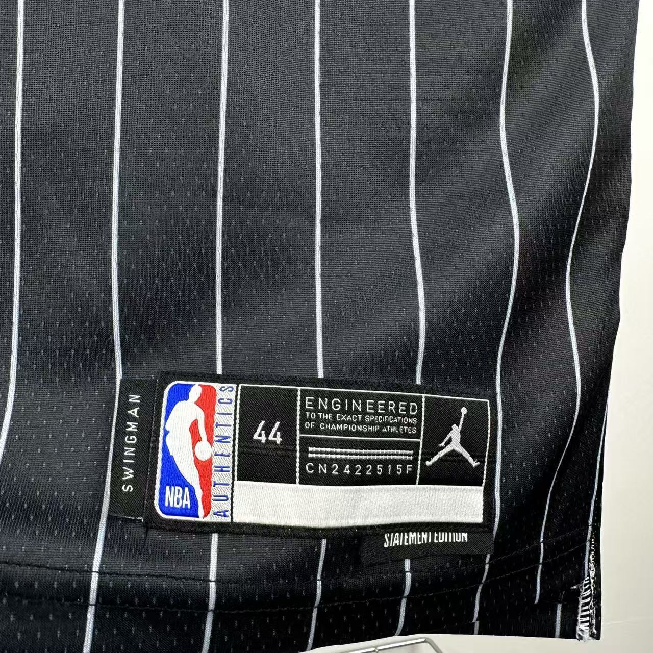 NBA Orlando Magic 2025/26 Round Neck Jordan Edition Black Jersey WAGNER#22