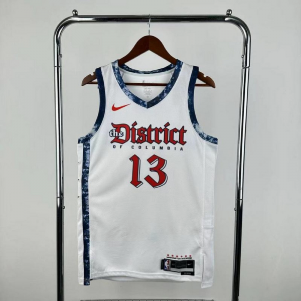 NBA Washington Wizards 2025 City Edition Edition Swingman White Jersey POOLE#13 S-XXL
