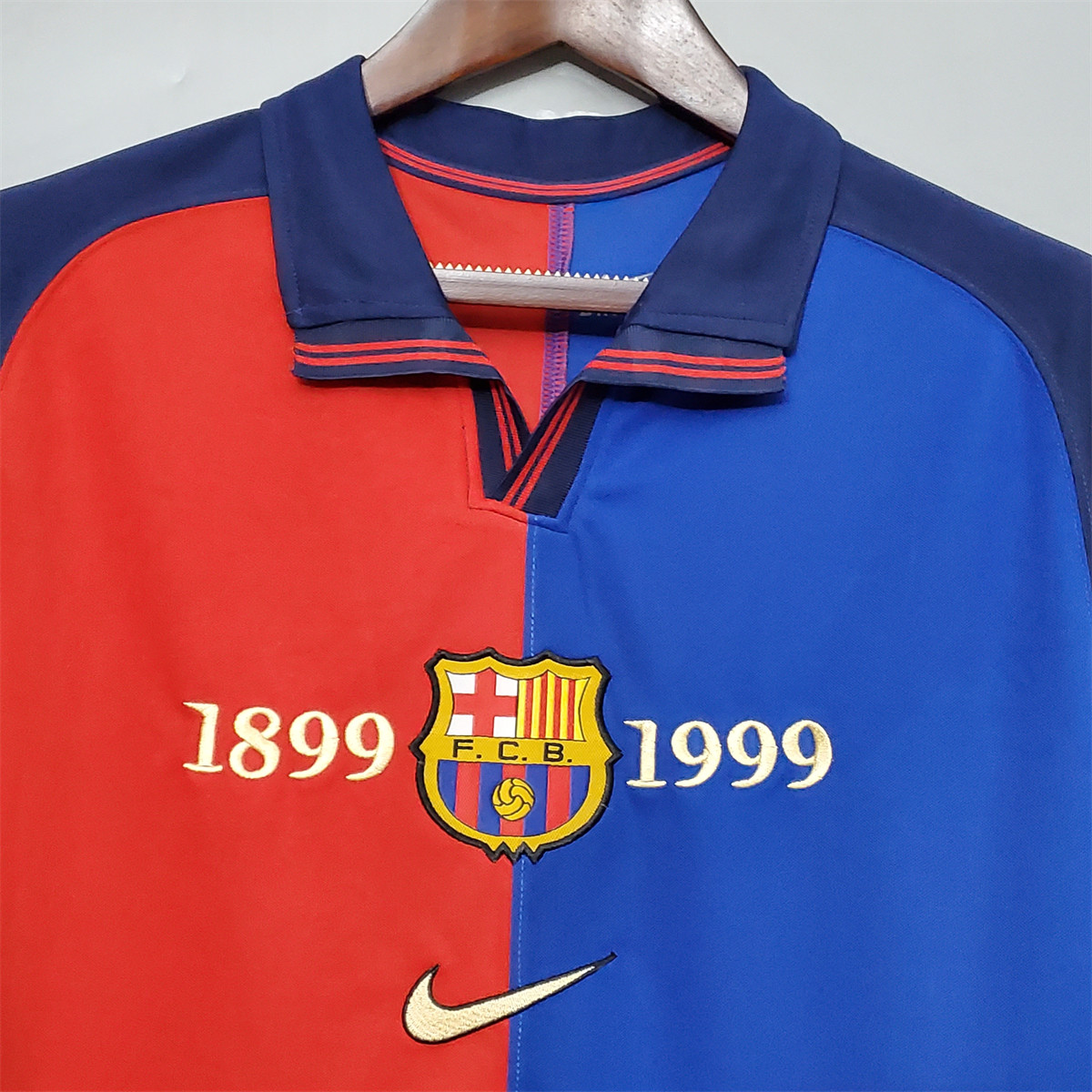 Retro Barcelona 100th Anniversary version home jersey Fan Version