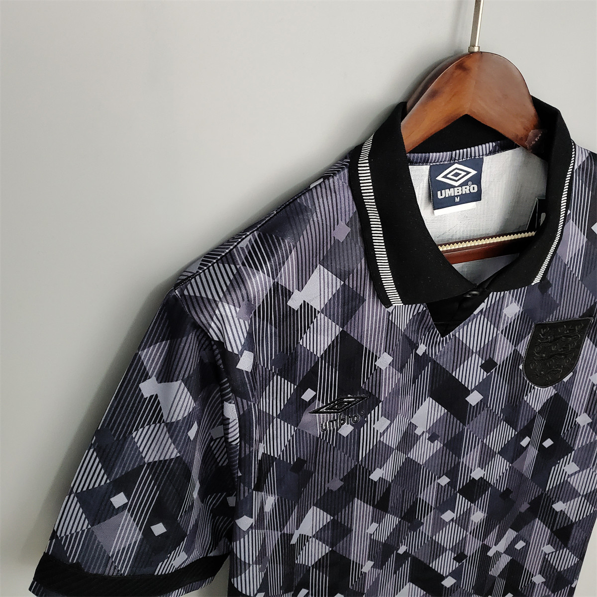 Retro England 1990 black Away jersey Fan Version