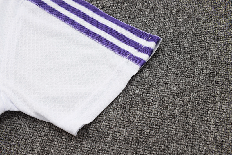 2025/26 Real Madrid White Training Set Shirt and Shorts