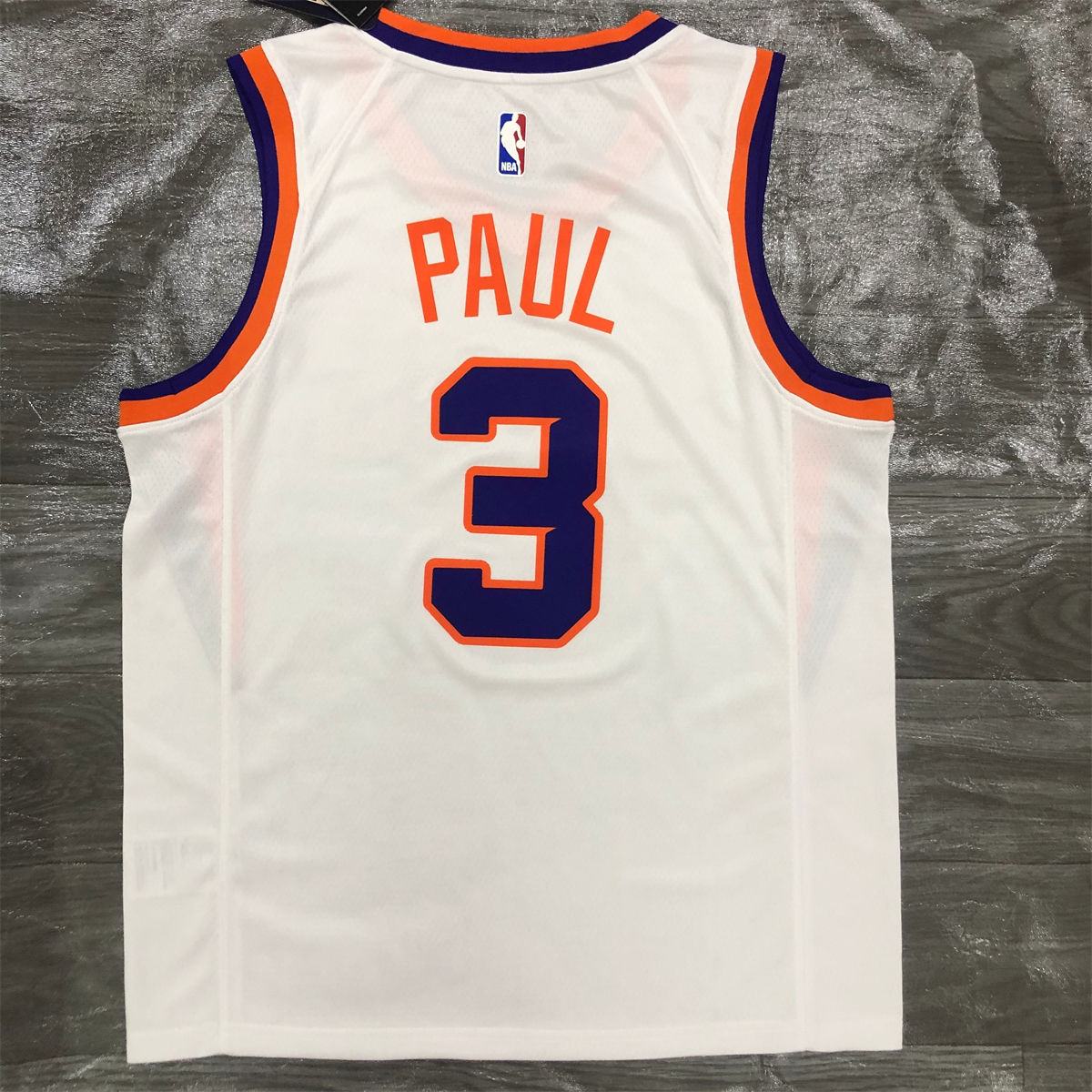 NBA Phoenix Suns V-Neck White jersey PAUL#3 S-XXL