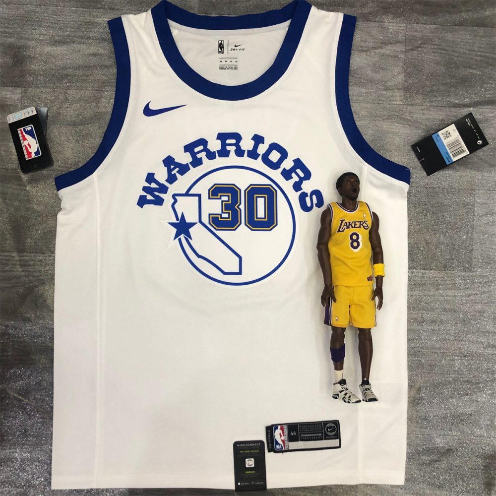 NBA Golden State Warriors Round neck White Jersey CURRY#30 S-XXL